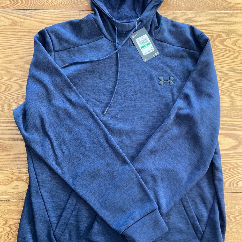 New Under Armour Light Weight Hoodie Navy Blue Size Men's Large